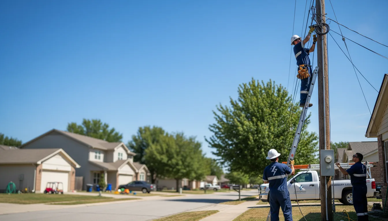 Residential electrician providing installation services in Hallsboro, NC